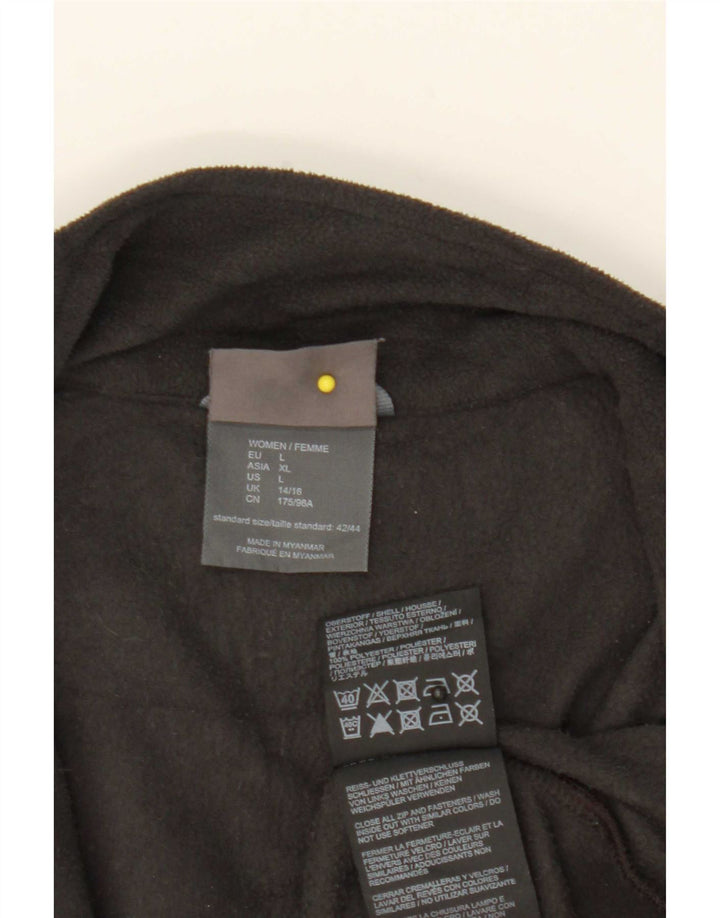 Женская флисовая куртка Jack Wolfskin UK 14/16, большой черный полиэстер