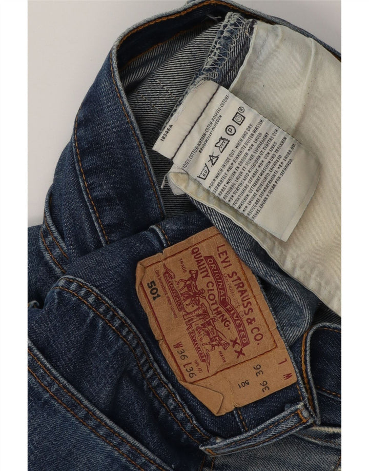 Женские джинсовые шорты LEVI'S 501 W36 XL, синие, хлопок