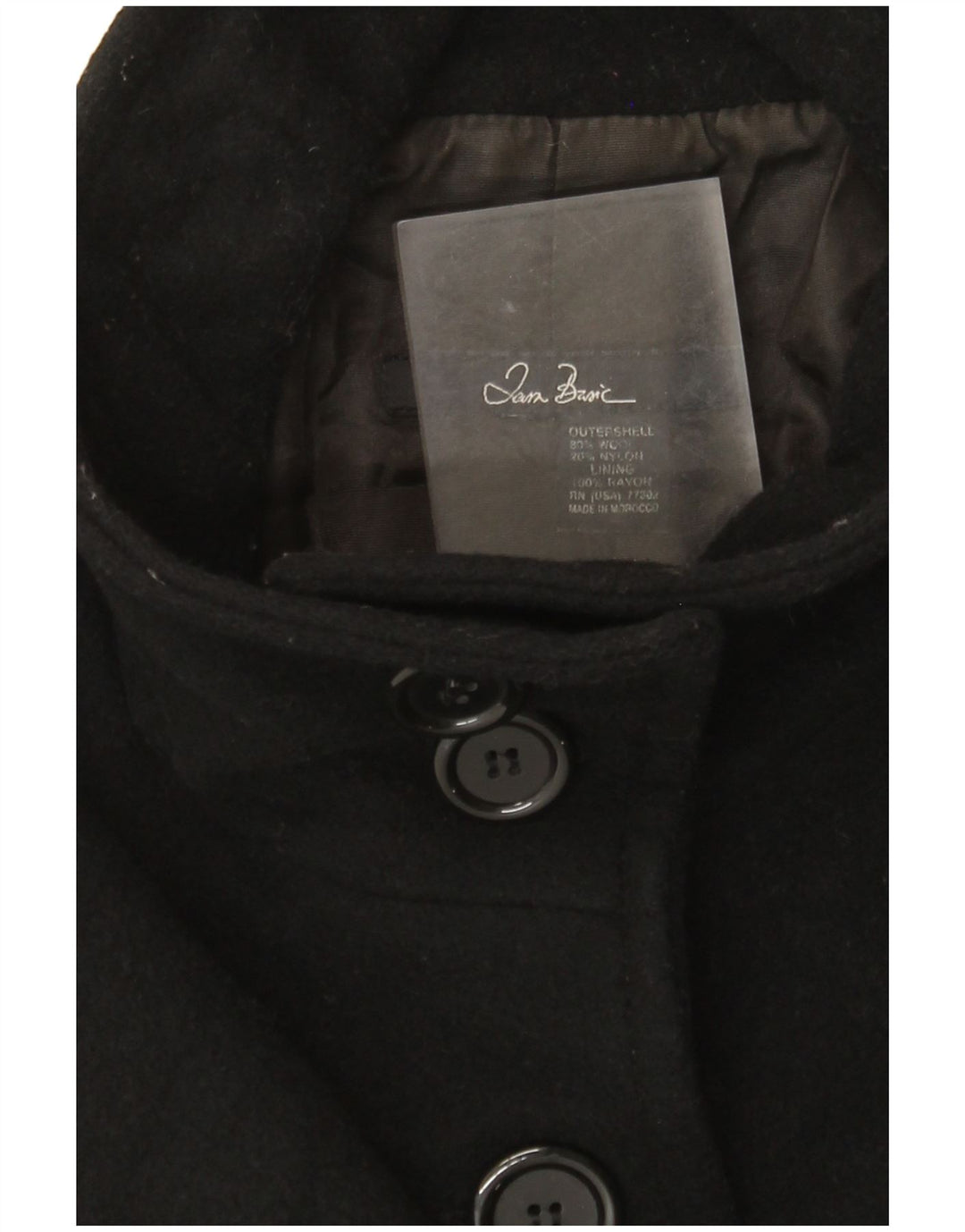 Женское пальто Zara UK 12, среднее, черное, шерстяное