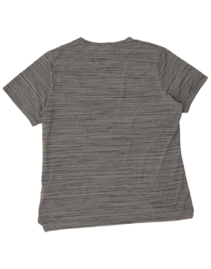 Мужская футболка Nike Dri Fit Top XL, серый полиэстер с крапинками
