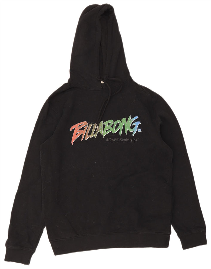 Billabong Мужской джемпер с капюшоном с рисунком, средний черный, хлопок