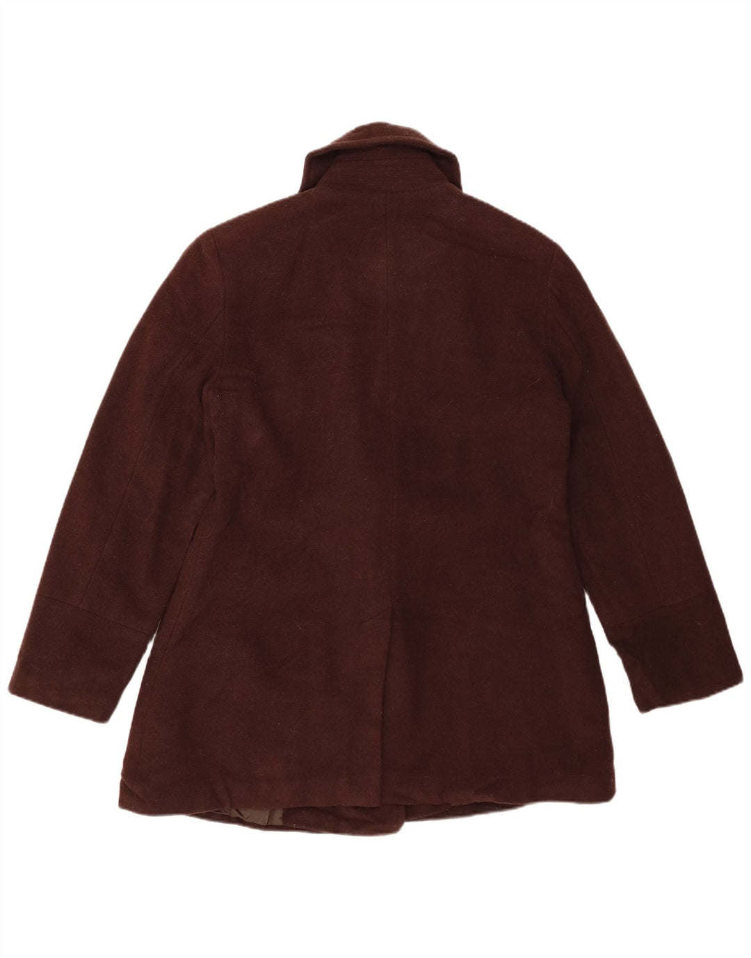 Женское полупальто LONDON FOG UK 14, средний коричневый цвет, шерсть