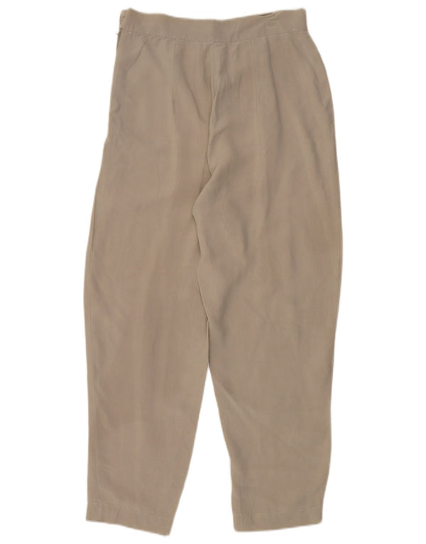 Винтажные женские повседневные брюки с высокой талией IT 44 Medium W28 L27 Серые