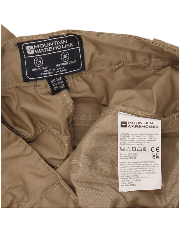 Мужские прямые брюки-карго Mountain Warehouse W30 L30, бежевый полиэстер