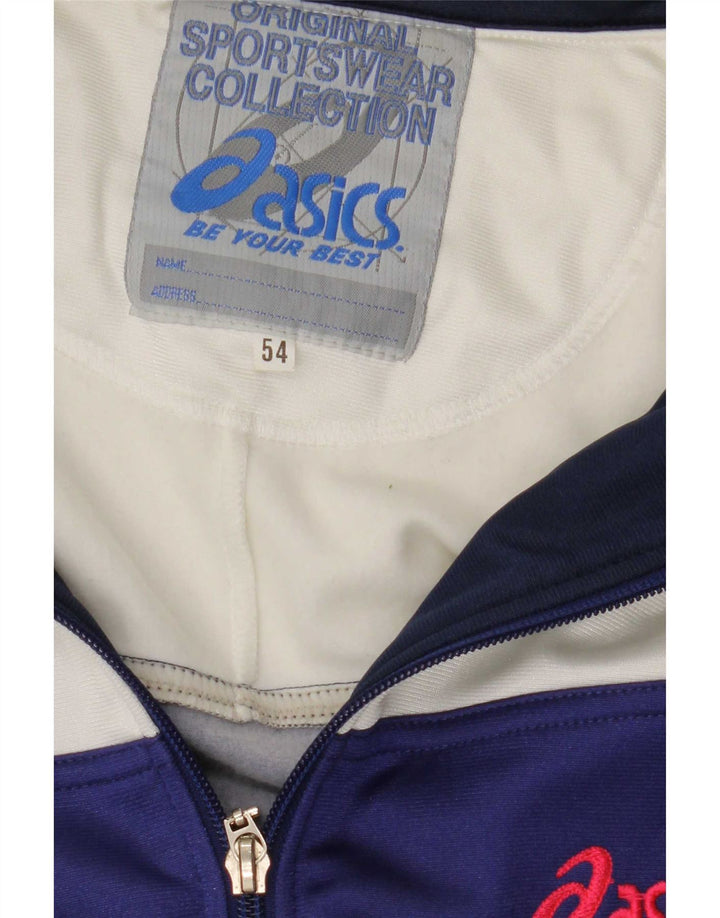 Мужской спортивный костюм Asics с графическим рисунком IT 54 XL синий с цветными блоками