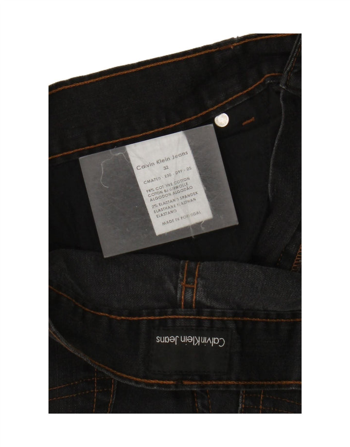 Мужские прямые джинсы Calvin Klein W32 L33, черный хлопок