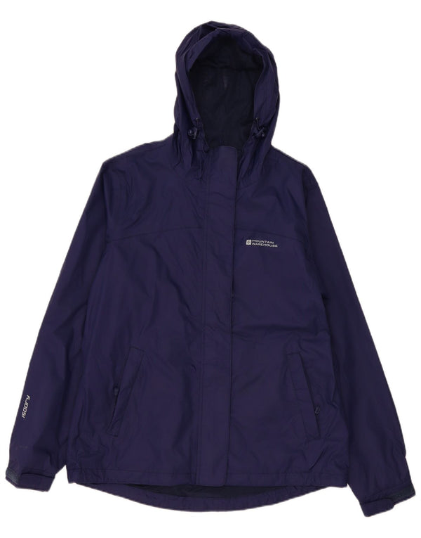 Женская дождевик с капюшоном Mountain Warehouse UK 12, средний темно-синий