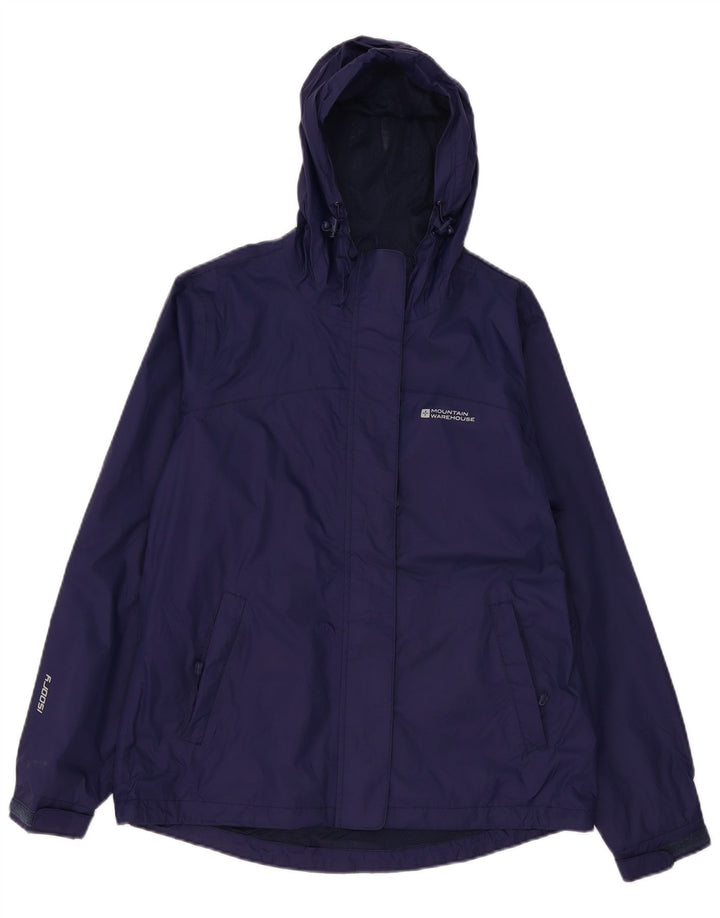 Женская дождевик с капюшоном Mountain Warehouse UK 12, средний темно-синий