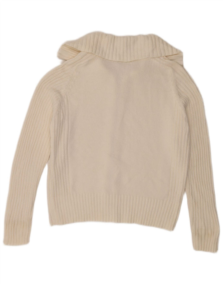 Женский кардиган стрейч Marks & Spencer UK 16, большой белый