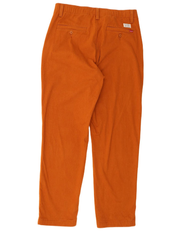 Мужские брюки-чиносы Levi's зауженные, средние W32 L31, оранжевые, хлопок
