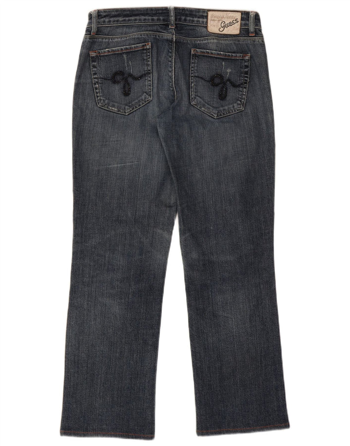 GUESS Женские прямые джинсы W29 L27 синие