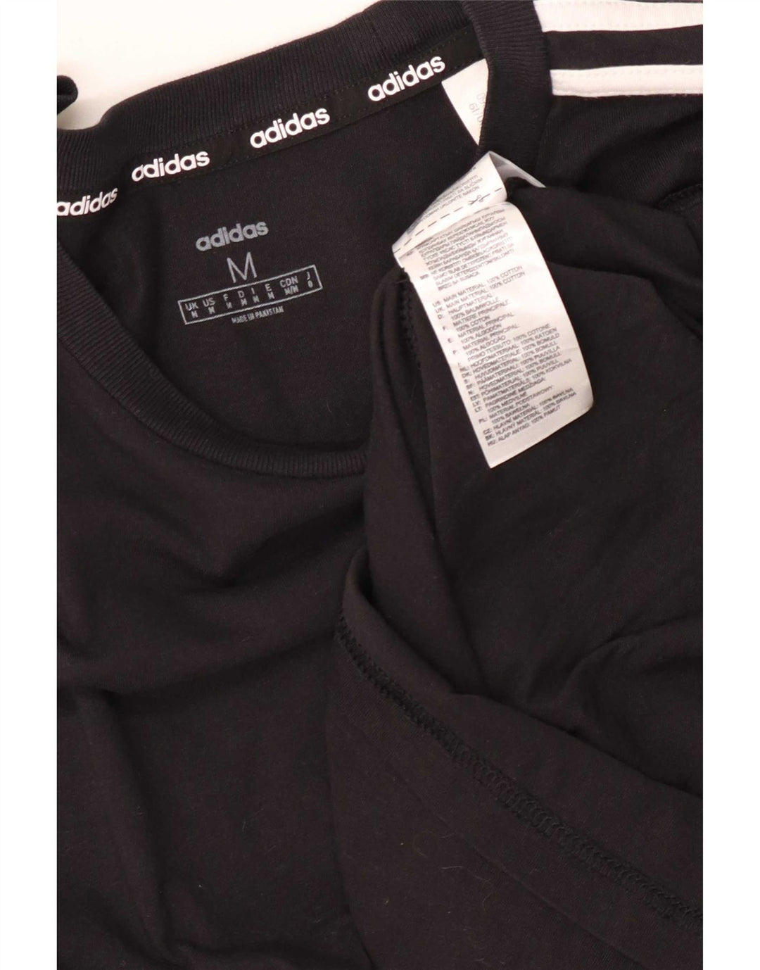 Мужской топ Adidas с длинным рукавом, средний черный хлопок