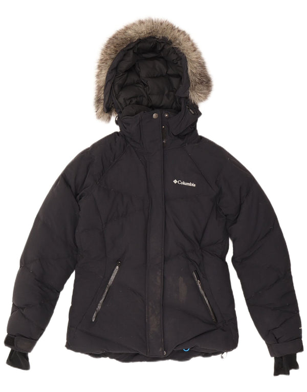 Женская стеганая куртка с капюшоном COLUMBIA Omni-Heat UK 10, маленькая, темно-синий, нейлон