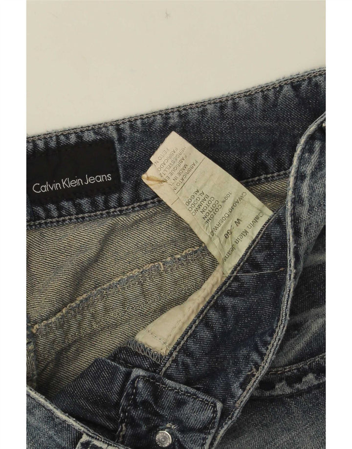 Женские джинсовые шорты Calvin Klein W30, хлопковые, среднего синего цвета