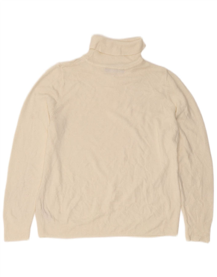 Женский джемпер с высоким воротником Marks & Spencer, Великобритания 16, большой Off White