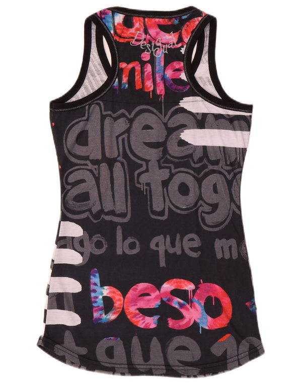Женский жилет с рисунком Desigual UK 6 XS в черную полоску