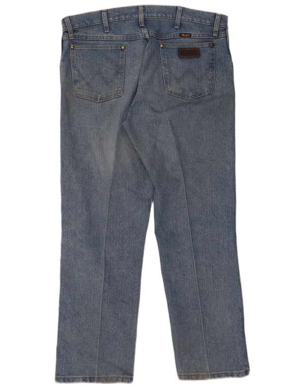 Мужские прямые джинсы Wrangler W36 L30 синие, хлопок