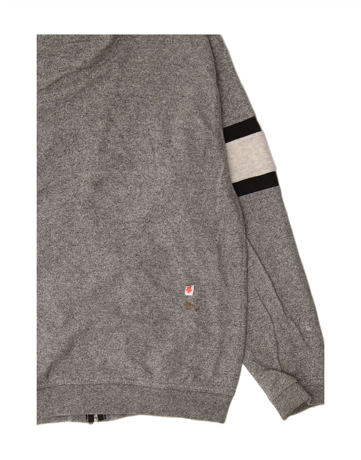 CHAMPION Mens Graphic Tracksuit Top Jacket Medium Grey Colourblock Cotton Vintage Champion and Second-Hand Champion from Messina Hembry 