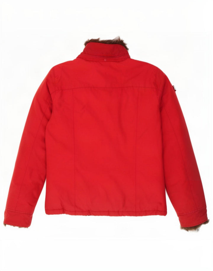 Пуховик Woolrich для девочек 13–14 лет, красный хлопок