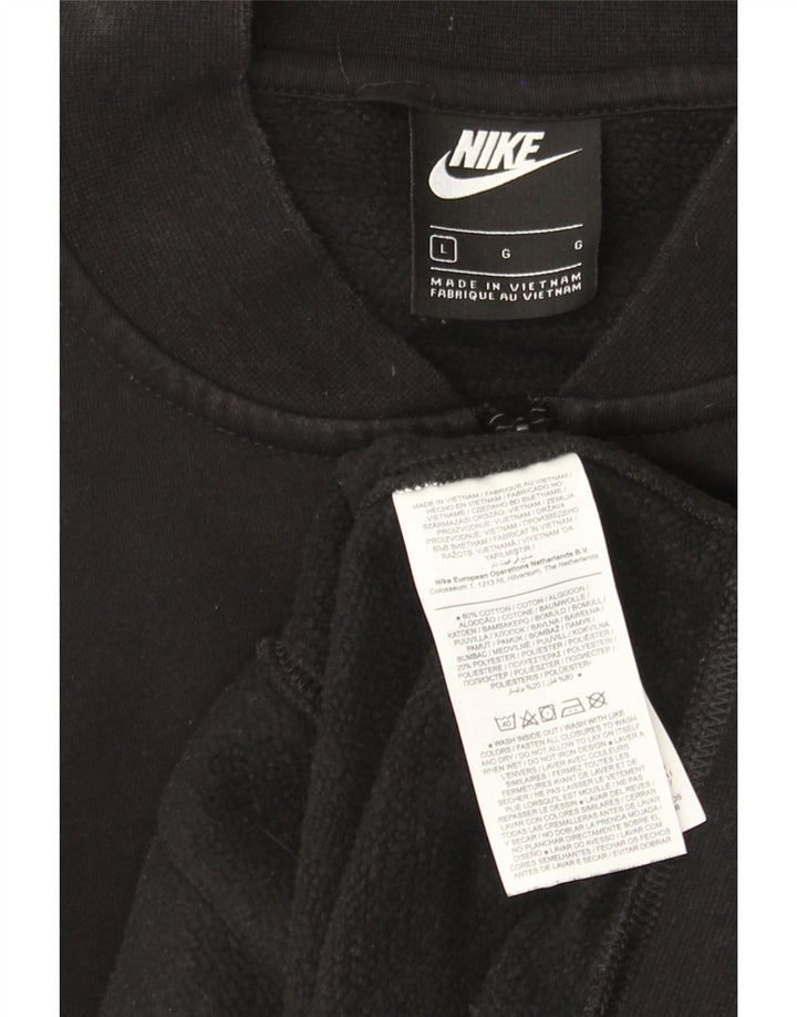 Мужской спортивный костюм Nike, большая черная хлопковая куртка