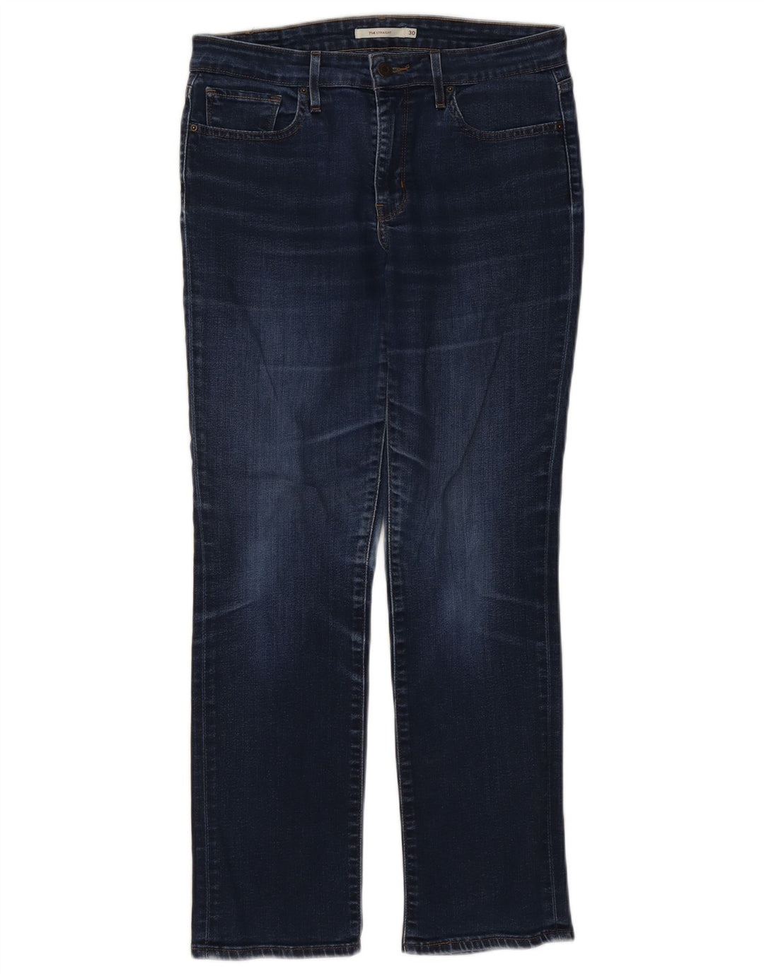 Женские прямые джинсы Levi's 714 W30 L29 темно-синие