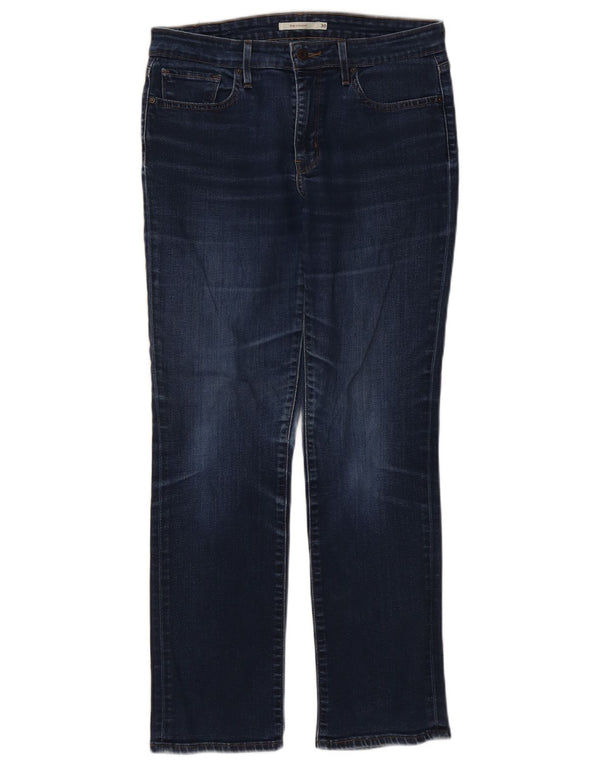 Женские прямые джинсы Levi's 714 W30 L29 темно-синие