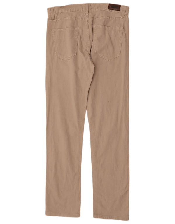 Мужские прямые джинсы Zara EU 42, большие W32 L34, бежевый хлопок