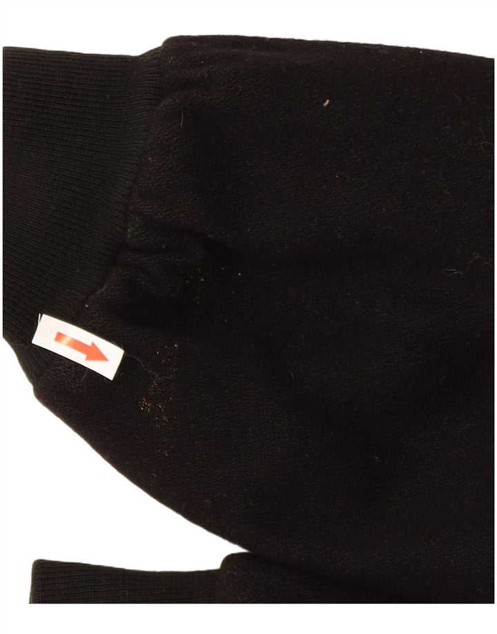 Винтажная мужская куртка-бомбер UK 40, большая черная шерсть