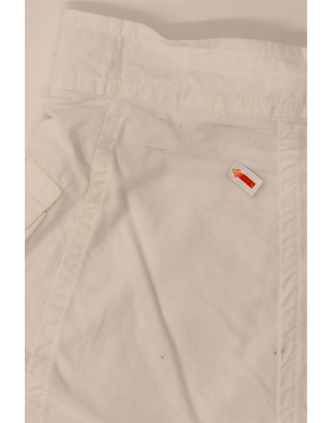 SPORT STAFF Womens High Waist Cargo Shorts Medium W26 White
