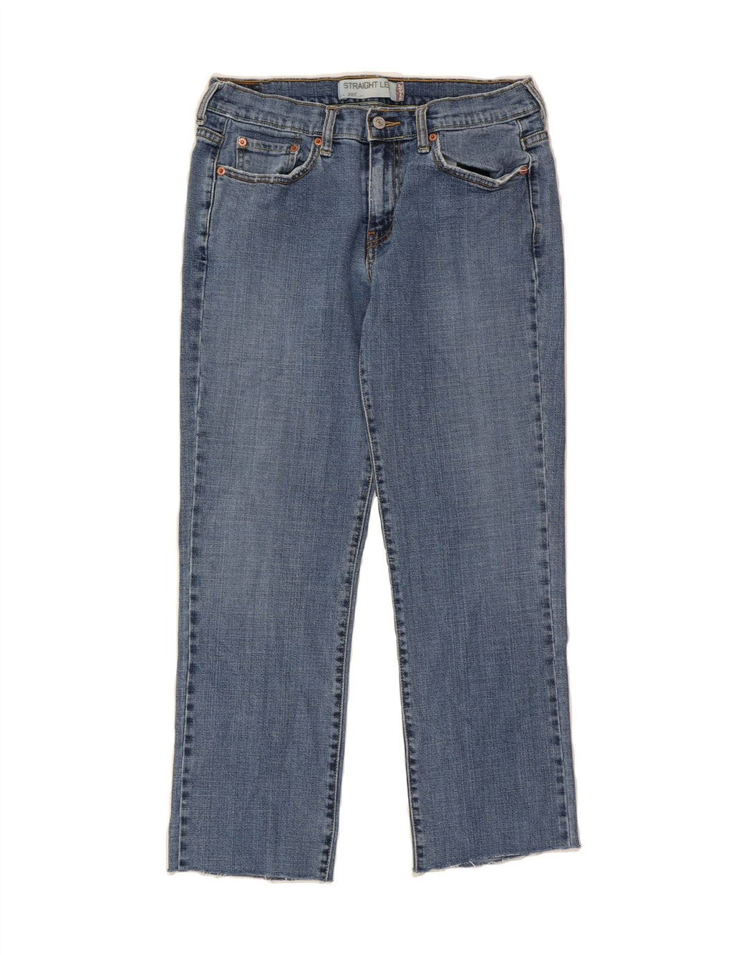 LEVI'S Womens 505 Straight Jeans US 8 Medium W30 L27 Blue Cotton Vintage Levi's and Second-Hand Levi's from Messina Hembry 