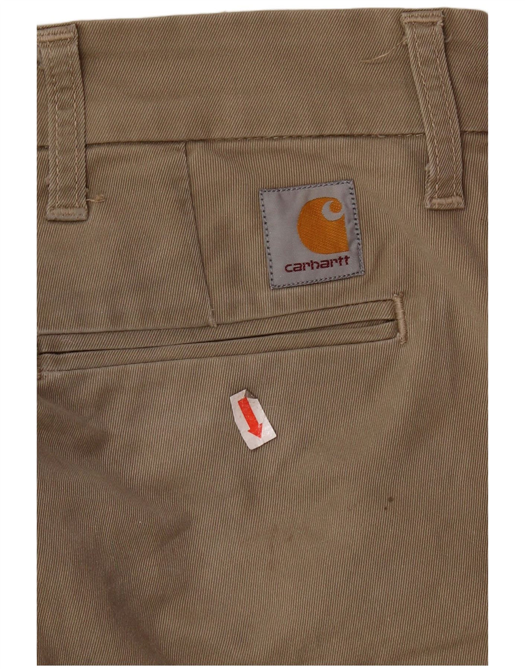 Мужские брюки-чиносы CARHARTT W29 L32 бежевого цвета, хлопок