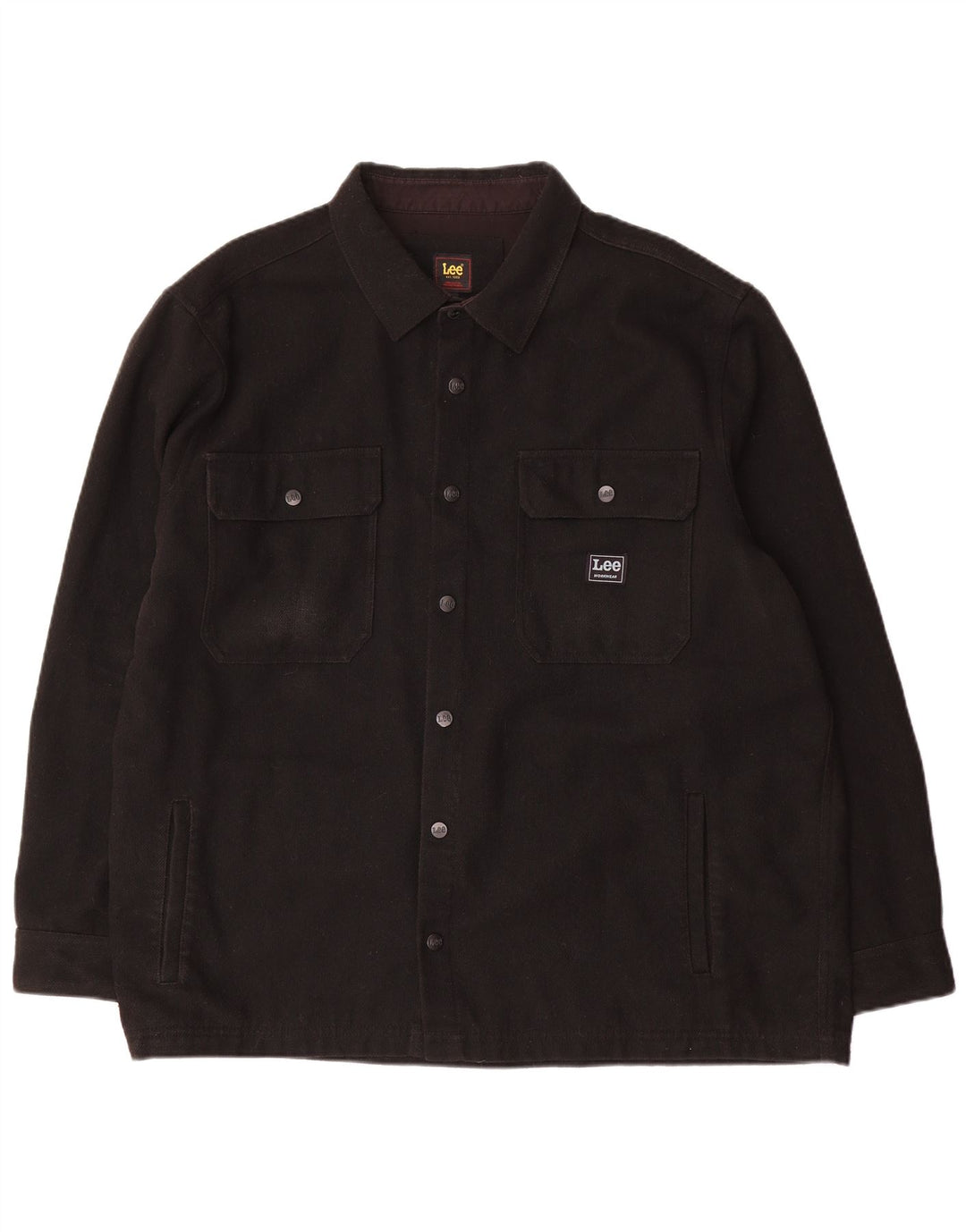 Мужская фланелевая рубашка Lee 2XL, черная шерсть