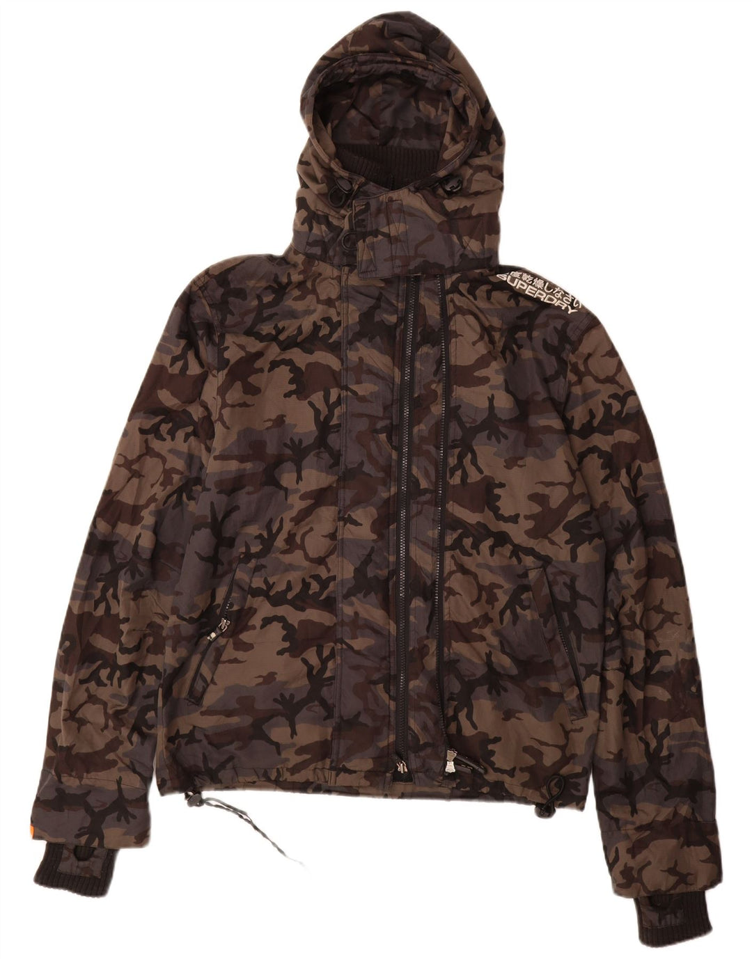 Мужская ветровка с рисунком Superdry UK 38, средний серый нейлон