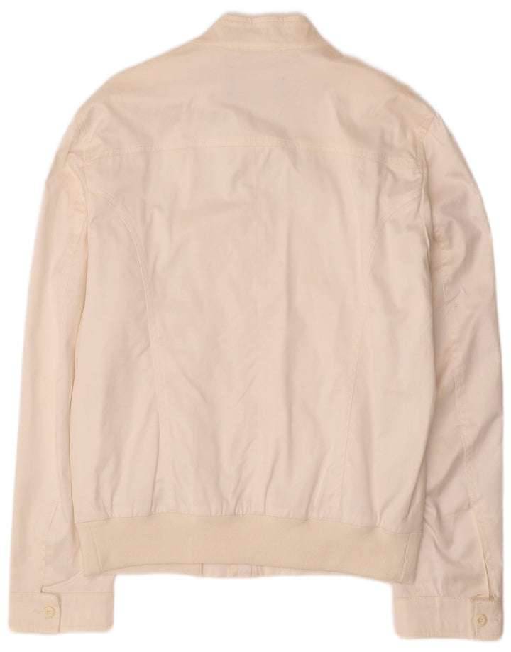 Мужская куртка-бомбер ICEBERG UK 44 2XL, белый хлопок