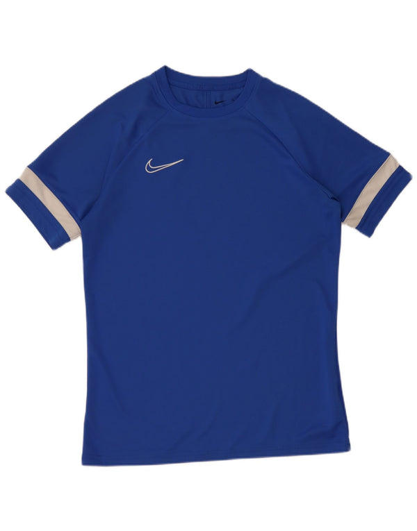 Мужская футболка Nike Dri Fit, средний синий, цветной блок