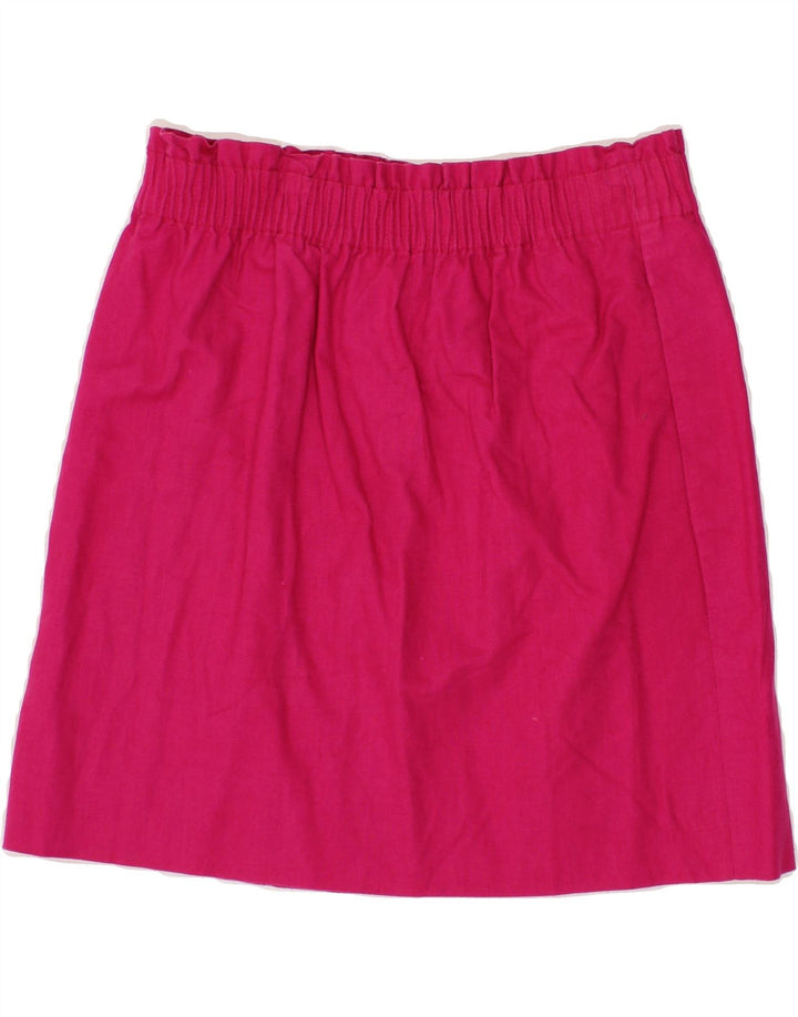 J. CREW Womens A-Line Skirt US 4 Medium W27  Pink Cotton Vintage J. Crew and Second-Hand J. Crew from Messina Hembry 