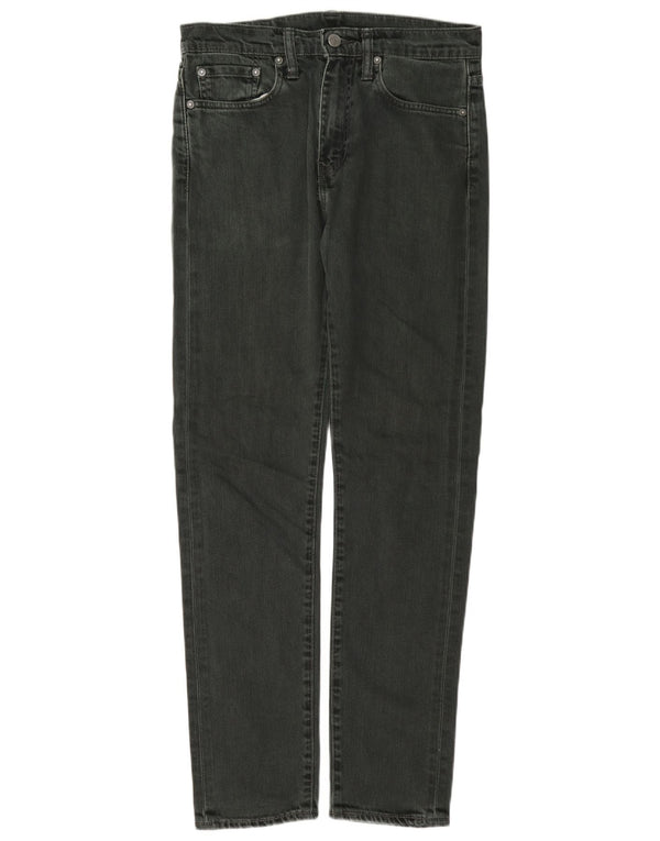 Женские узкие джинсы Levi's W28 L32, зеленый хлопок