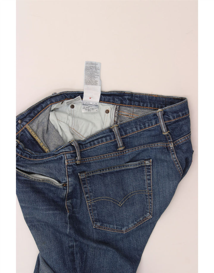 Мужские прямые джинсы LEVI'S W38 L32 синие, хлопок