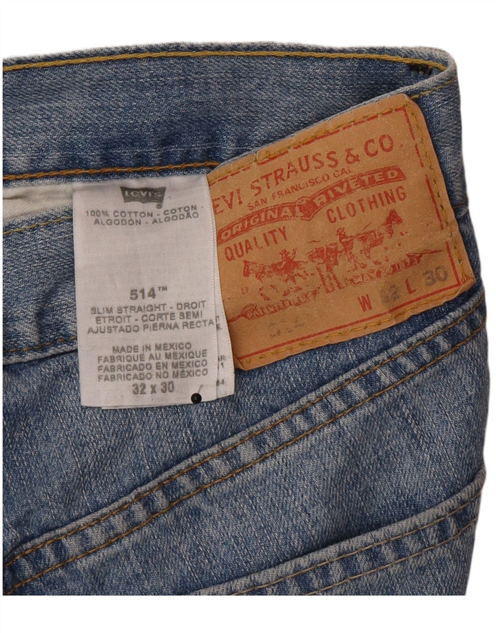 Мужские прямые джинсы Levi's 512 W32 L30 синие, хлопок
