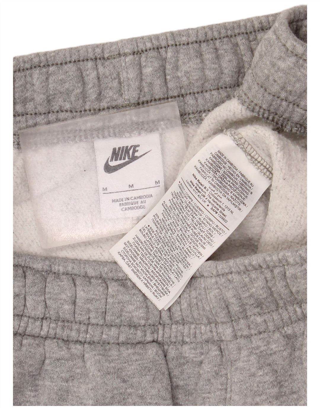 Мужские спортивные брюки-карго Nike, хлопковые джоггеры среднего серого цвета