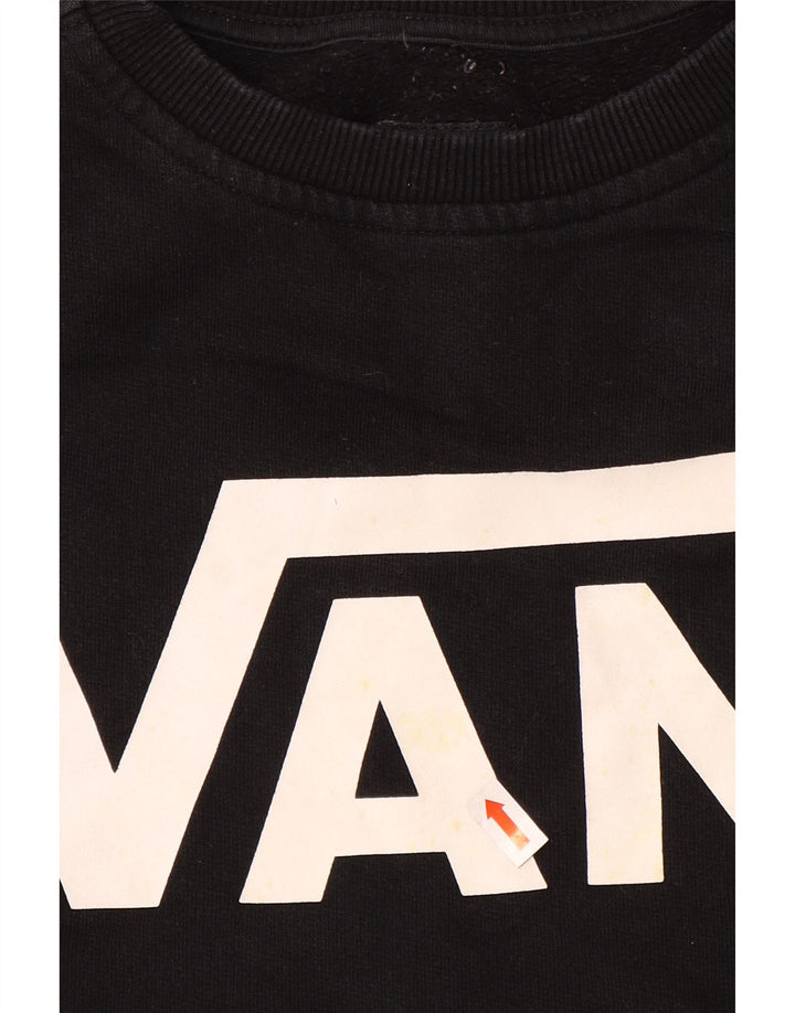 Мужской джемпер с рисунком Vans XS, черный хлопок