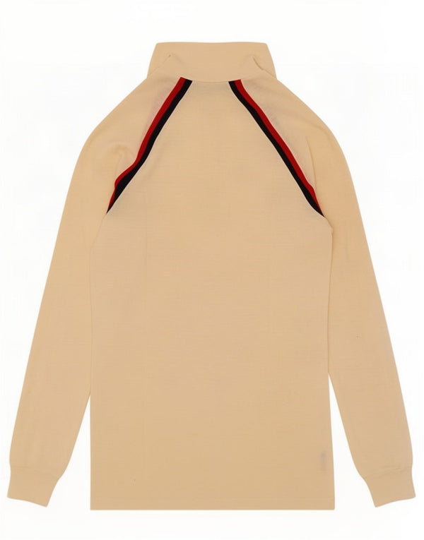 Мужской свитер Bailo с воротником на молнии IT 44 XS Off White Color Block Acrylic