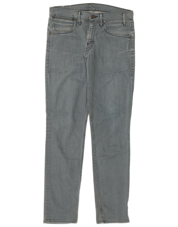 Мужские узкие джинсы Levi's W33 L34 Серые хлопковые