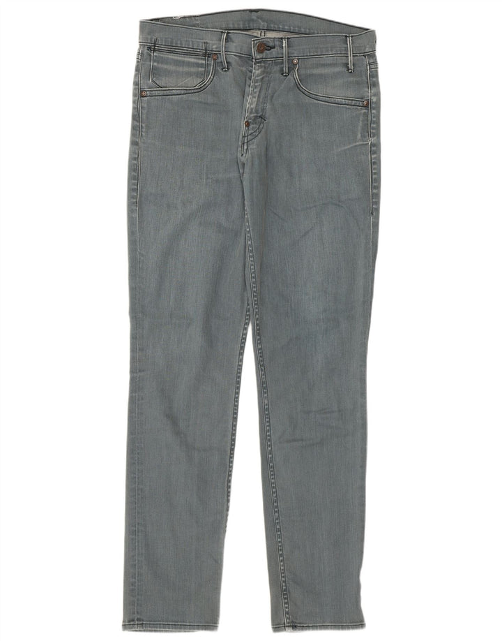 Мужские узкие джинсы Levi's W33 L34 Серые хлопковые