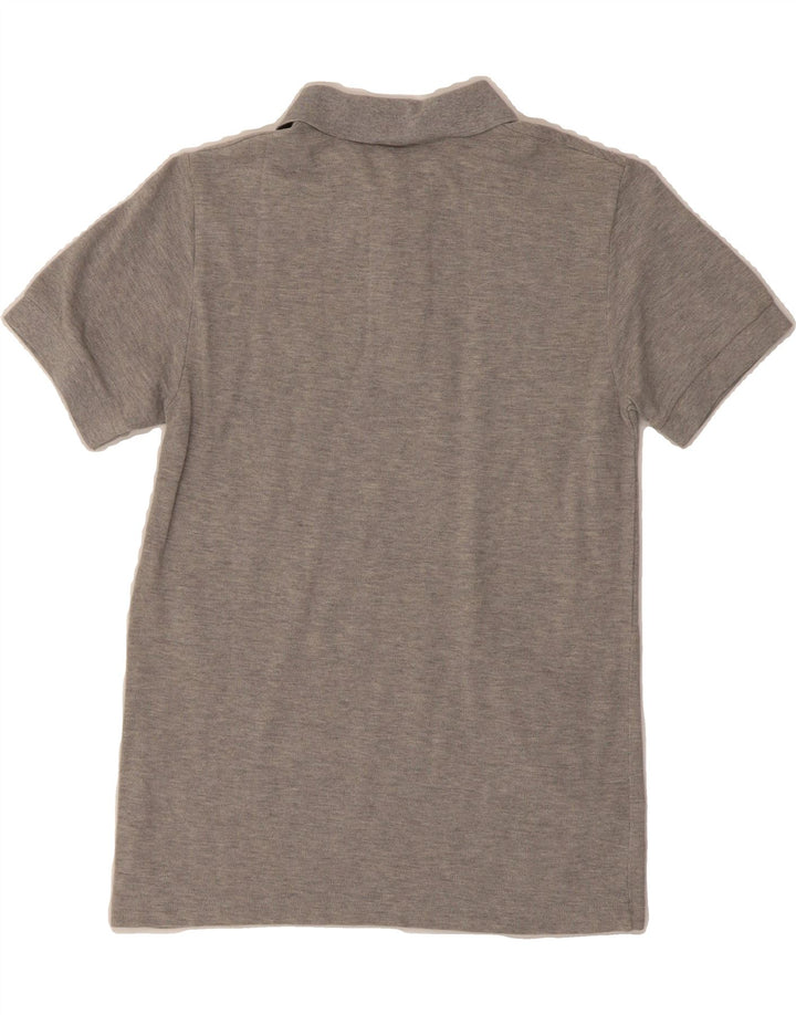 BENETTON Boys Polo Shirt 13-14 Years Grey Cotton Vintage Benetton and Second-Hand Benetton from Messina Hembry 