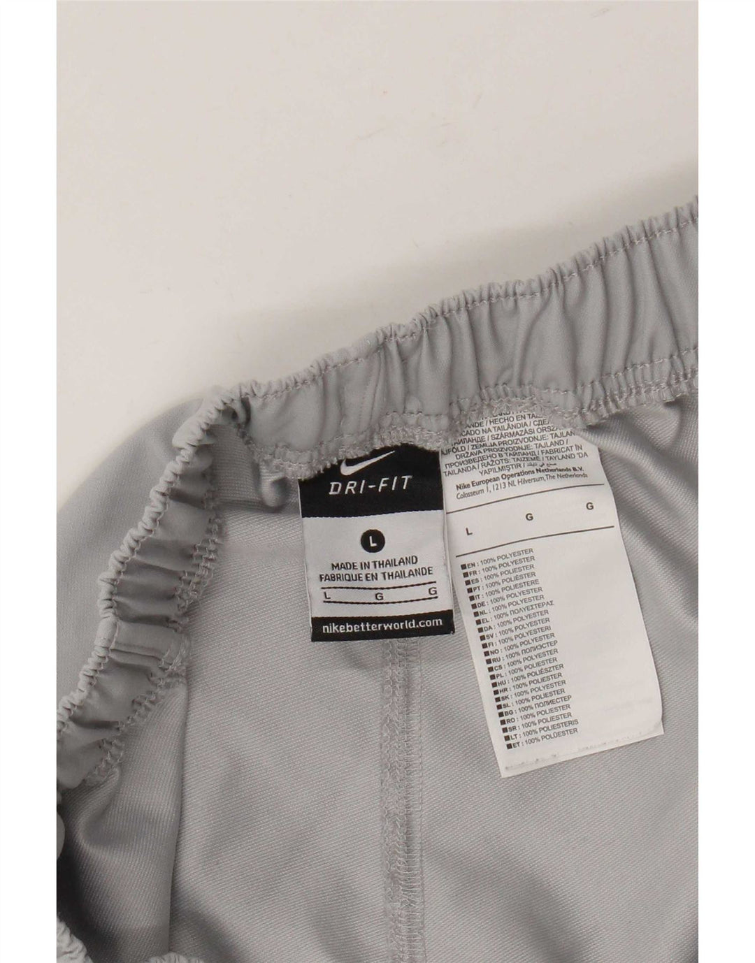 Женские спортивные шорты с графическим рисунком Nike Dri Fit UK 16, большие серые, полиэстер
