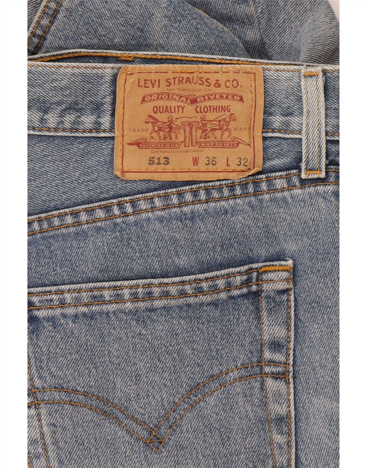 Мужские прямые джинсы Levi's 513 W36 L32 синие