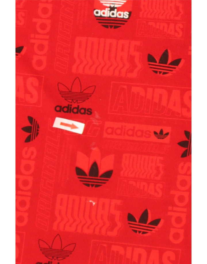 Мужская футболка Adidas Regular с графическим рисунком Верх среднего красного цвета из полиэстера