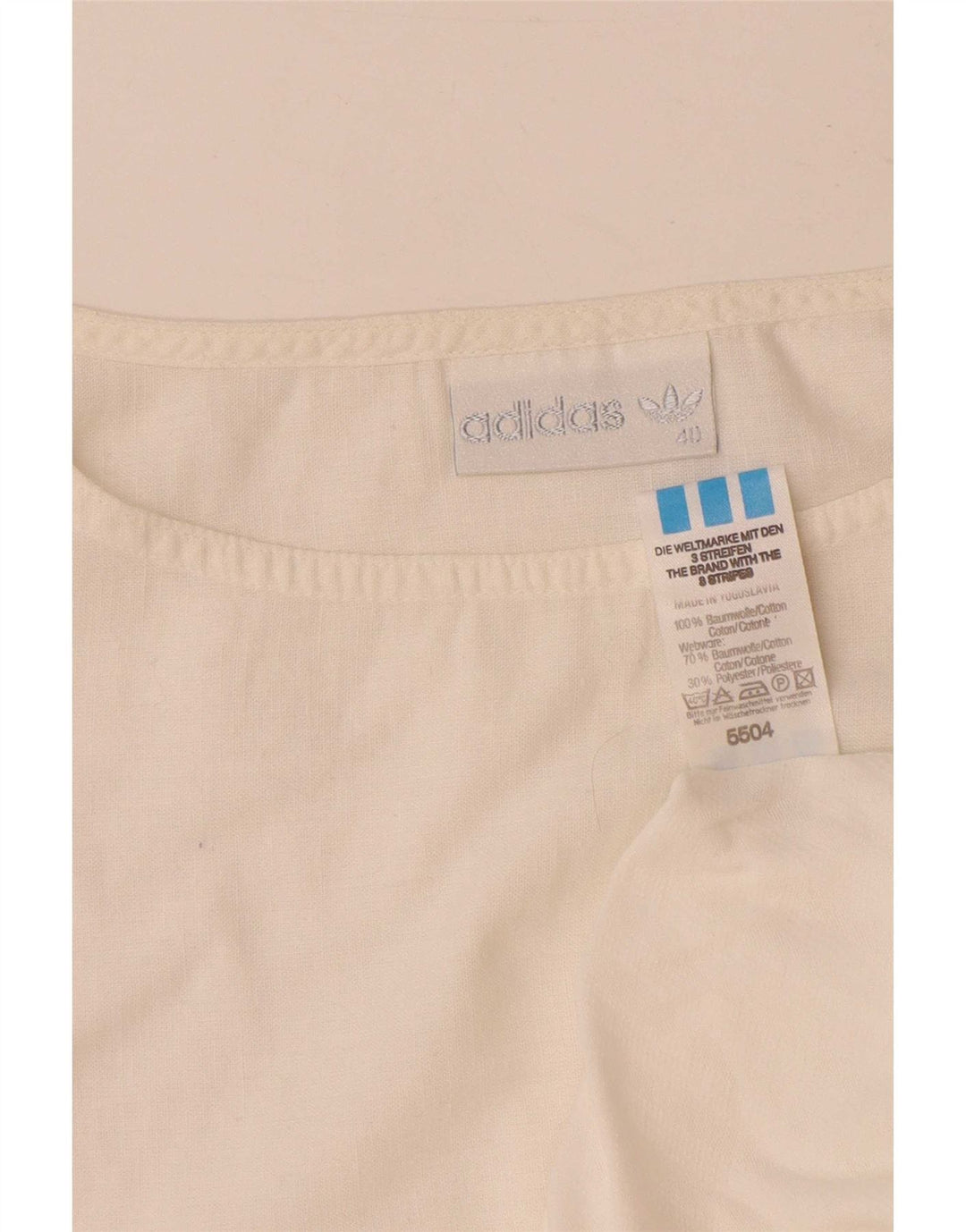 Женская футболка Adidas Top EU 40 Medium White Cotton
