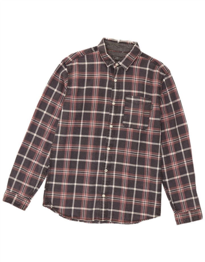 Мужская рубашка Jack & Jones в разноцветную клетку, хлопок, средний размер